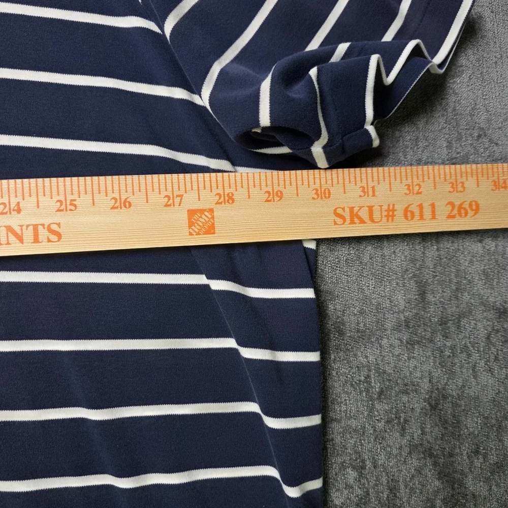 Polo Ralph Lauren T Shirt Mens 4XLT Tall Big Navy Blue White Striped Flesh Pony